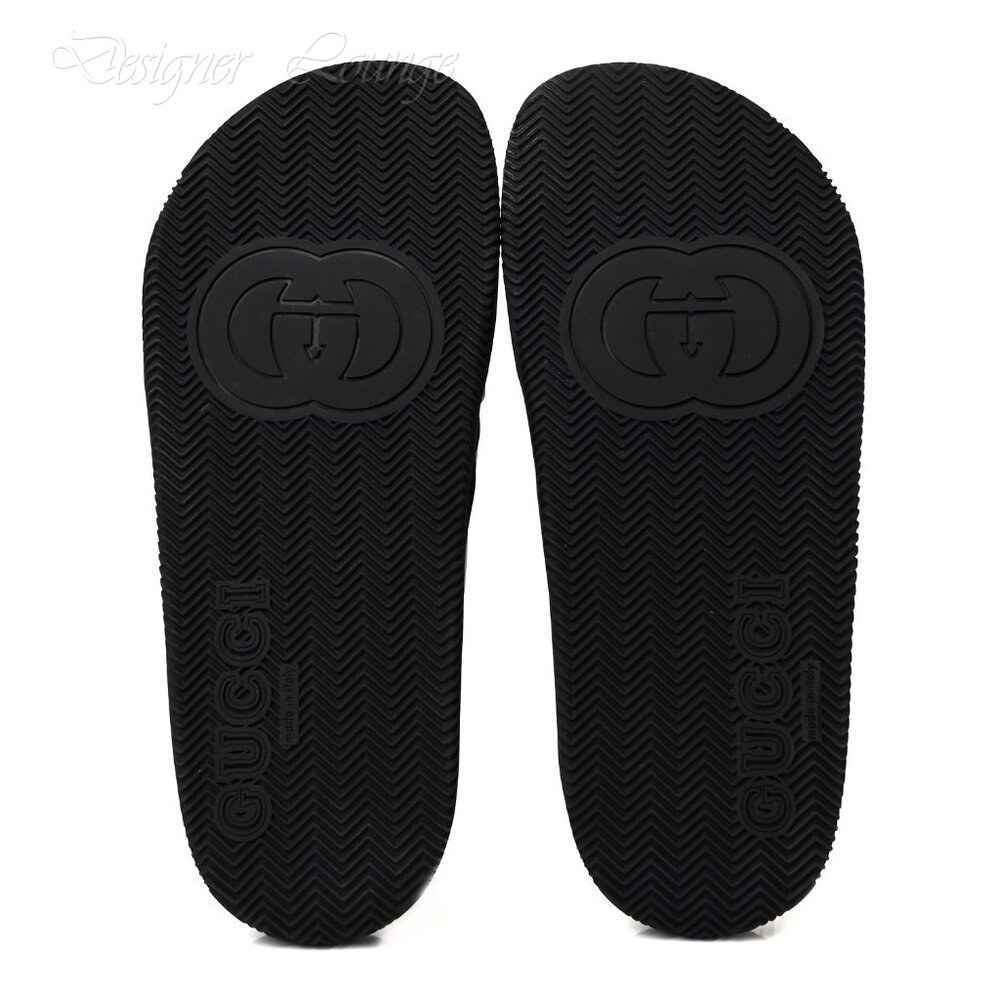 SOLD! NEW GUCCI Women's Web Criss Cross Rubber Slides Sandals EU 39 / US 9 - Picture 13 of 13
